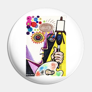 'THE ARTIST IN ANTICIPATION' Pin