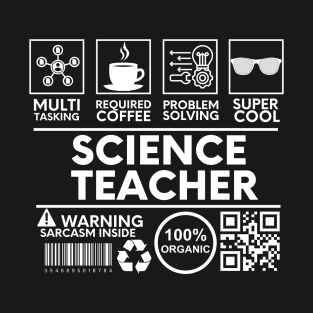 Science Teacher Black T-Shirt