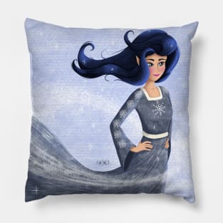 Winter girl Pillow