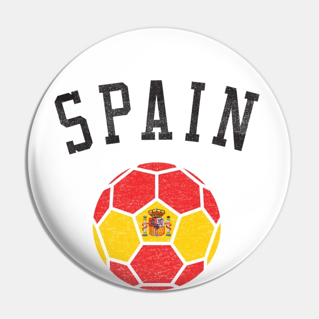 Spain Soccer Team Heritage Flag Pin by ryanjaycruz