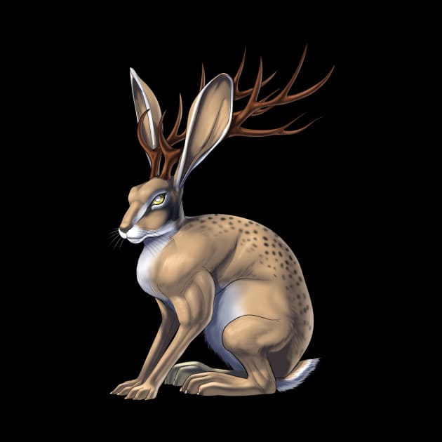 Jackalope Cryptid Creature by underheaven