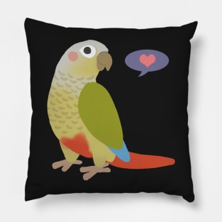 Cinnamon Green Cheek Conure Pillow