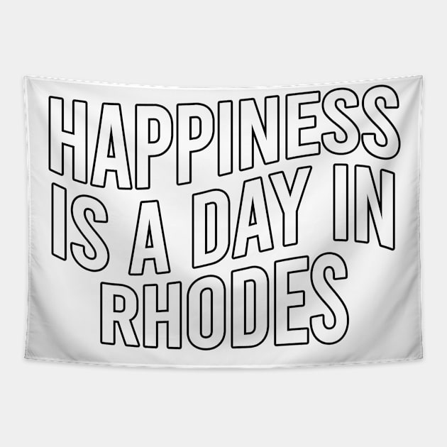 Happiness is a day in Rhodes Tapestry by greekcorner