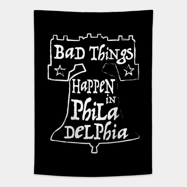 Bad Things Happen in Philly Tapestry by CKline