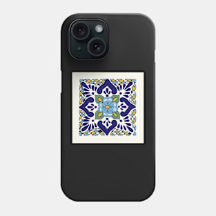 Talavera Blue Fish Scales Phone Case