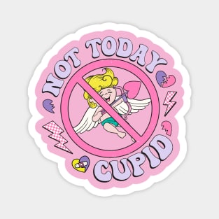 Not Today Cupid Love Sucks Anti Valentine Club Magnet
