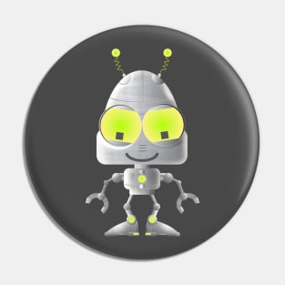 Cute little robot Pin