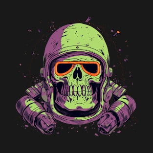 Cyberpunk Soldier Skull with Gas Mask T-Shirt