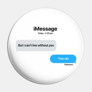 iMessage letter Pin