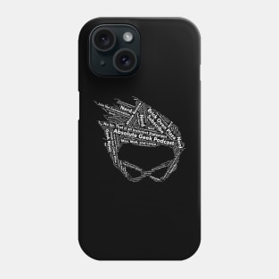 Word Art - Black Phone Case