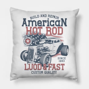 American hot rod Pillow