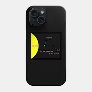 The real scale of the Solar System Phone Case