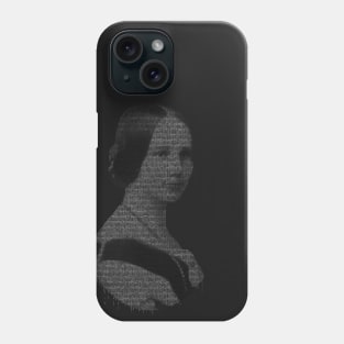 ADA LOVELACE binary on black Phone Case