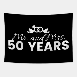 50th Wedding Anniversary Couples Gift Tapestry