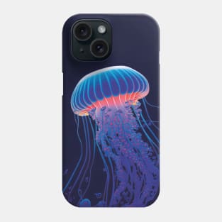 Blue and Pink Jellyfish Phone Case