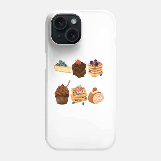 Dessert Collection Phone Case by Mako Design 