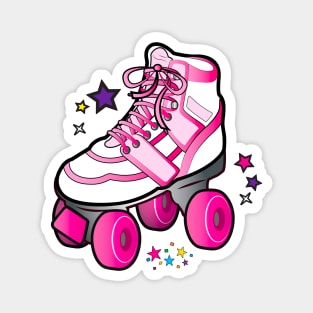 Roller Skate in Pink Magnet