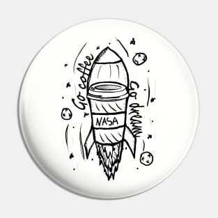 Rocket coffee Pin