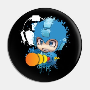 The Heroic Blue Android Pin