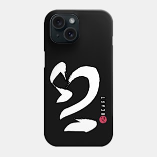 HEART 心 - KOKORO Japanese Calligraphy Sho-Do Phone Case