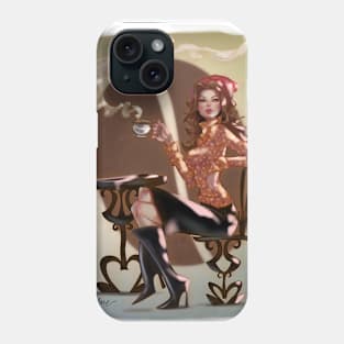 Pinup Coffee #2 Phone Case