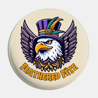 Mardi Gras Eagle Pin