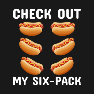 Check out My 6 - Pack Hot dog Funny Workout Six Pack Hotdog T-Shirt