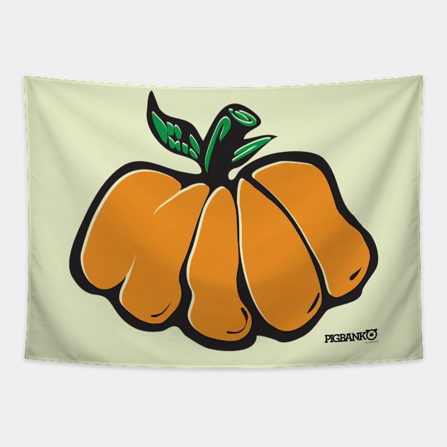 Pumpkin Tapestry by Pigbanko