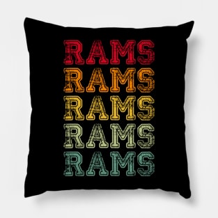 Vintage Retro Rams Gift Pillow
