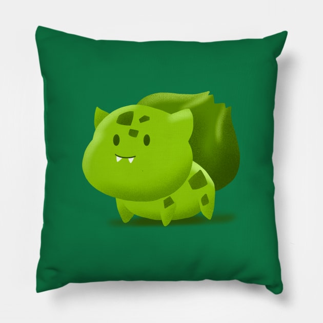 Green Toad Pillow by janlangpoako