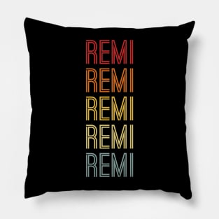 Remi Name Vintage Retro Pattern Pillow