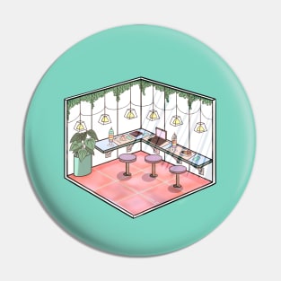 Cafe lofi Art Pin