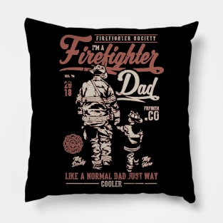 Firefighter Dad Pillow