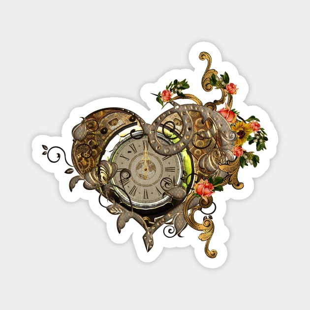 Wonderful steampunk clock Magnet by Nicky2342