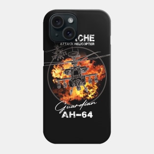 Helicopter AH-64 Apache Gift Veterans Tee Phone Case