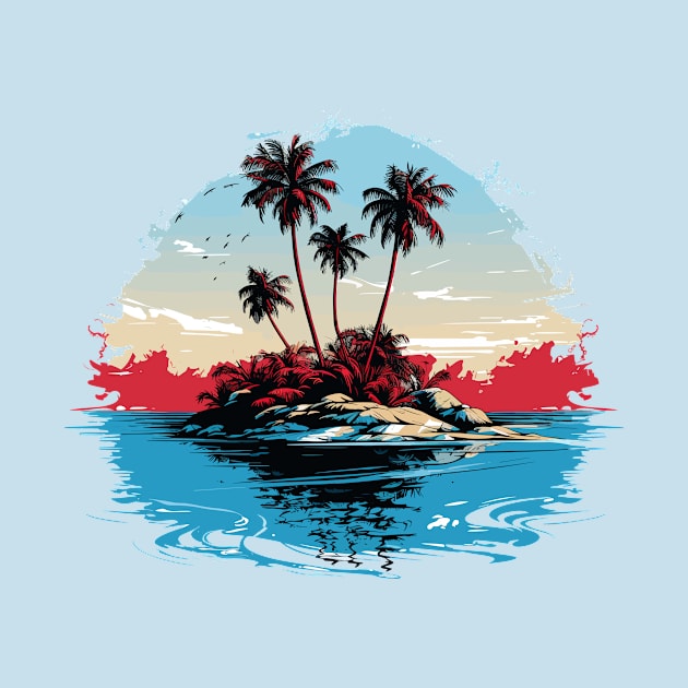 Tropical Island by MutedTees