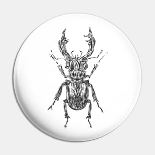 Stag beetle Pin