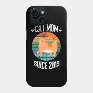 Cat Mom Since 2019 Phone Case