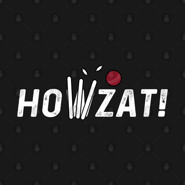 Cricket Lover Howzat Ball And Wicket Cricket Fan by atomguy