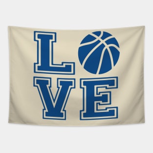 I Love Basketball - Big Letters Tapestry