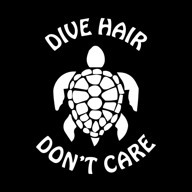 Dive Hair Dont Care - Turtle - Turtle - Phone Case