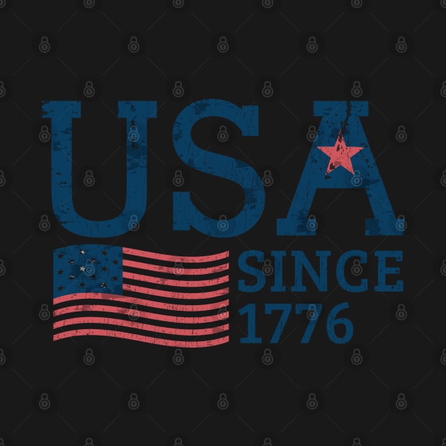 July 4th USA Since 1776 - Retro by Can Photo