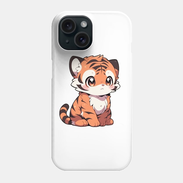 Cute little baby tiger Phone Case by SundayDonuts