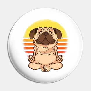 Dog Yoga Pin