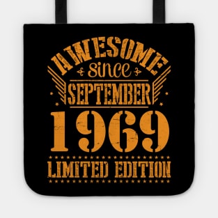 Awesome Since September 1969 Limited Edition Happy Birthday 51 Years Old To Me You Tote