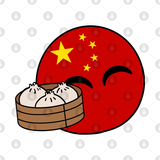 chinaball and food chibi by LillyTheChibi