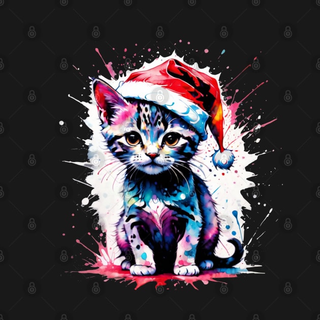 Christmas Kitty by Drawing a Blank Creations