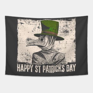 Plague Doctor St Patricks Day Tapestry