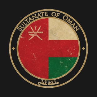 Vintage Sultanate of Oman Asia Asian Flag T-Shirt