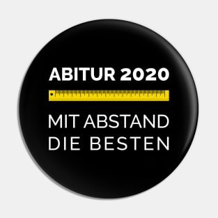 Abitur - Mit Abstand die Besten - Corona Abi 2020 Pin